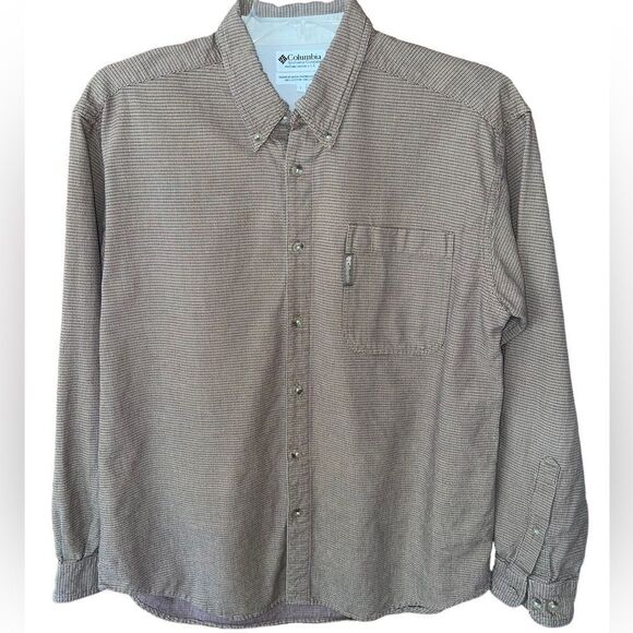 Columbia long sleeved button front men’s shirt size large - Picture 1 of 10